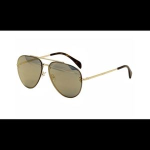 Celine CL 41391S 41391/S J5G/MV Gold/Havana Pilot Sunglasses 60mm